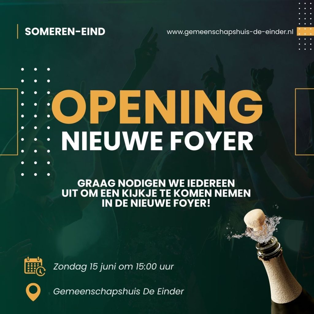 Opening vernieuwde foyer van De Einder