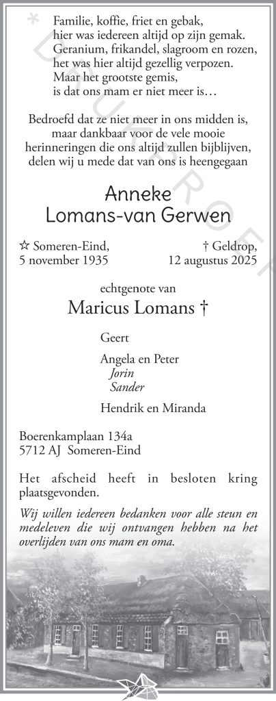 Anneke Lomans – v.Gerwen