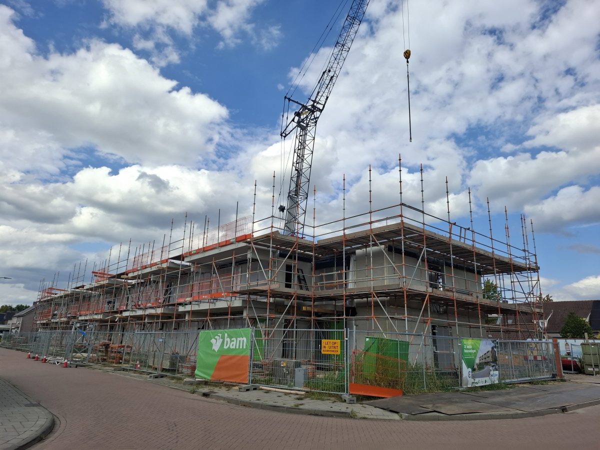 Voortgang nieuwbouw Vijzelstraat Someren-Eind