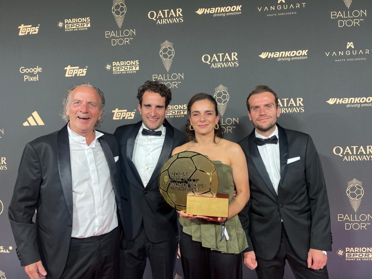 Renée Slegers in de prijzen tijdens Ballon d’Or-gala