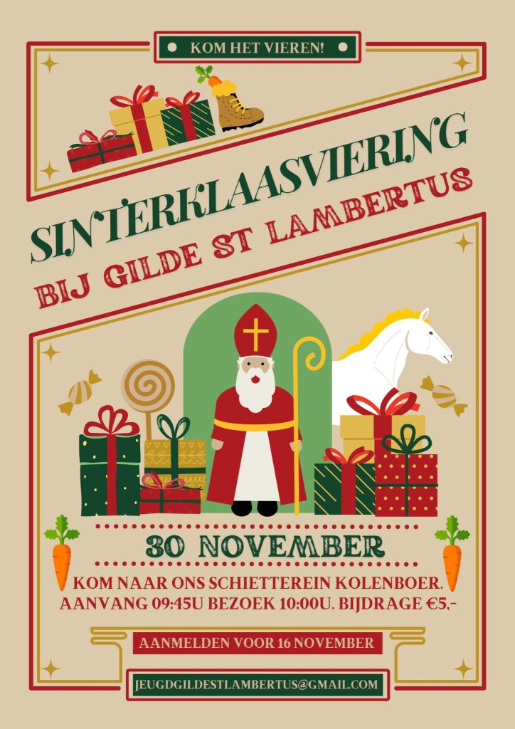 Sinterklaas viering bij Gilde St. Lambertus
