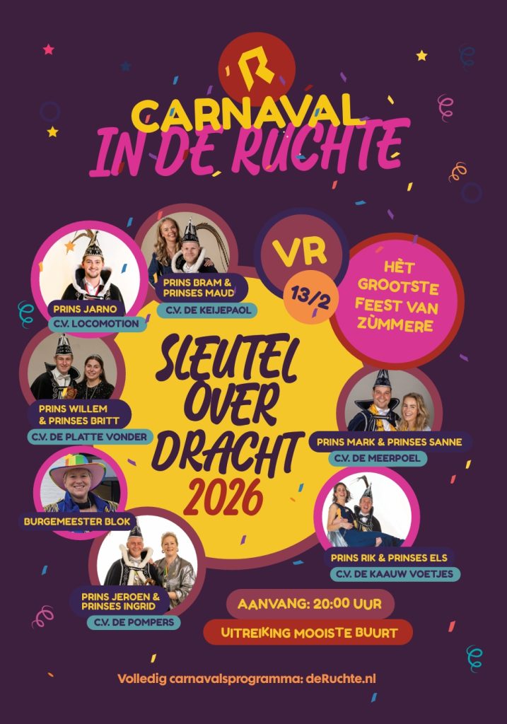 Sleuteloverdracht carnaval 2026