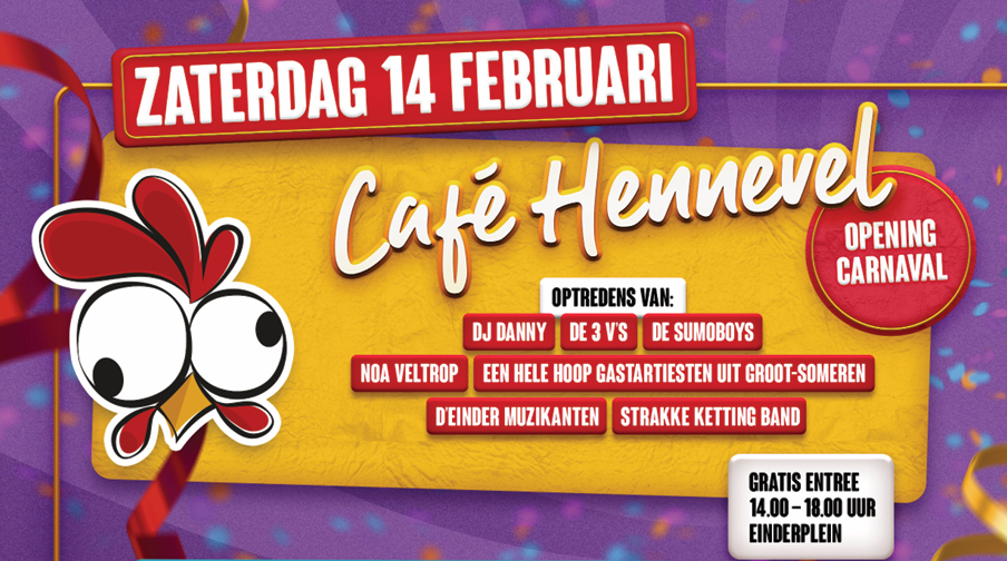 Café Hennevel carnavalszaterdag