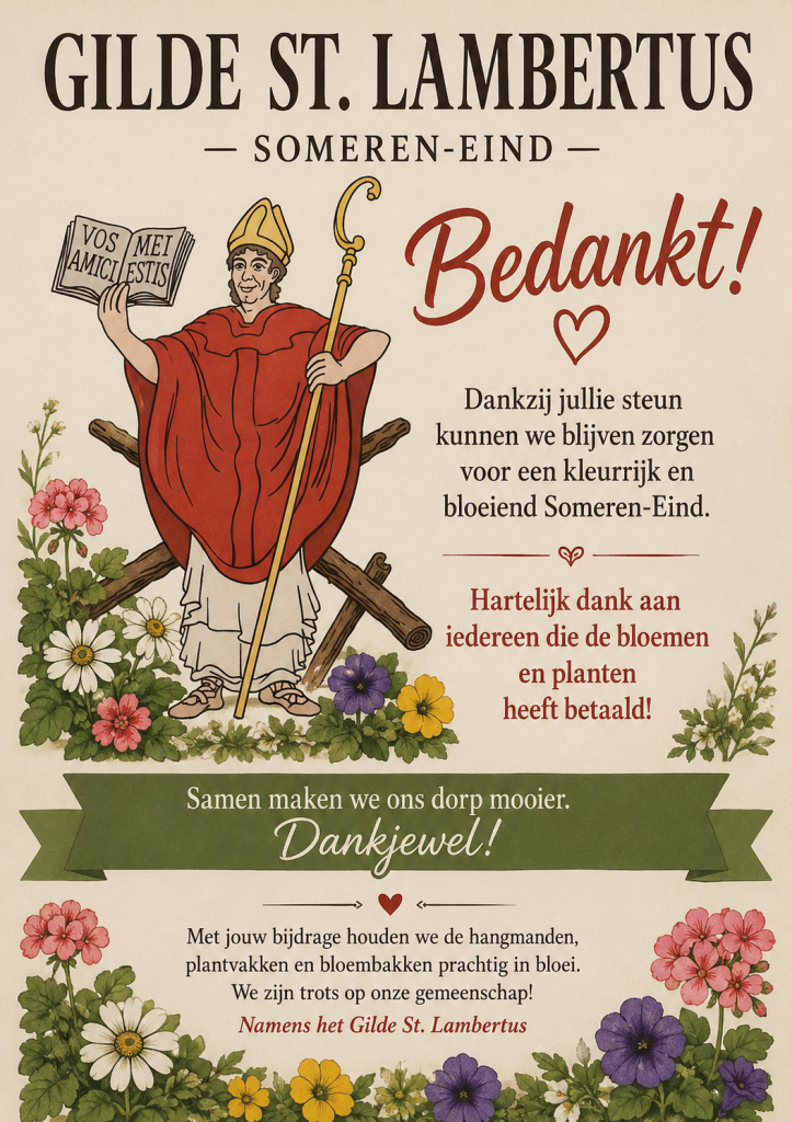 Hartelijk dank namens gilde Sint Lambertus!