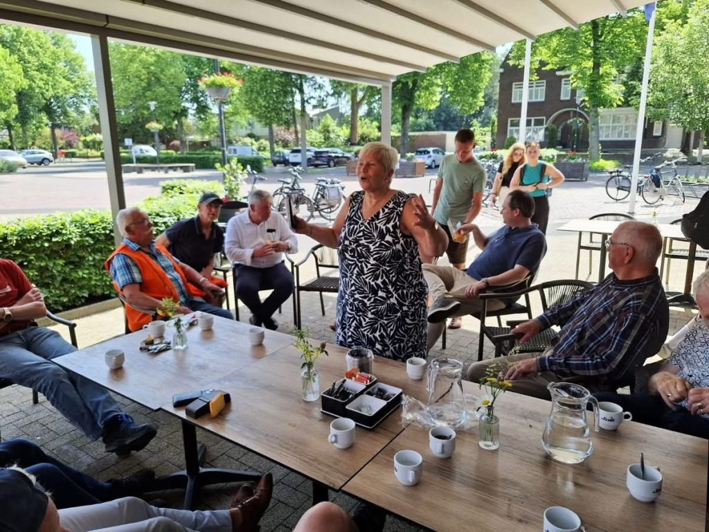 Vrijdag 29 mei kregen we gezellig bezoek in Someren-Eind
