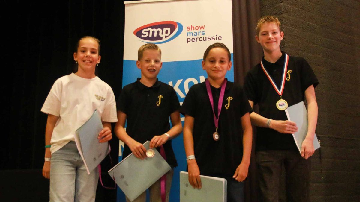Mooie resultaten van slagwerkers Muziekvereniging Juliana op NK voor solisten!