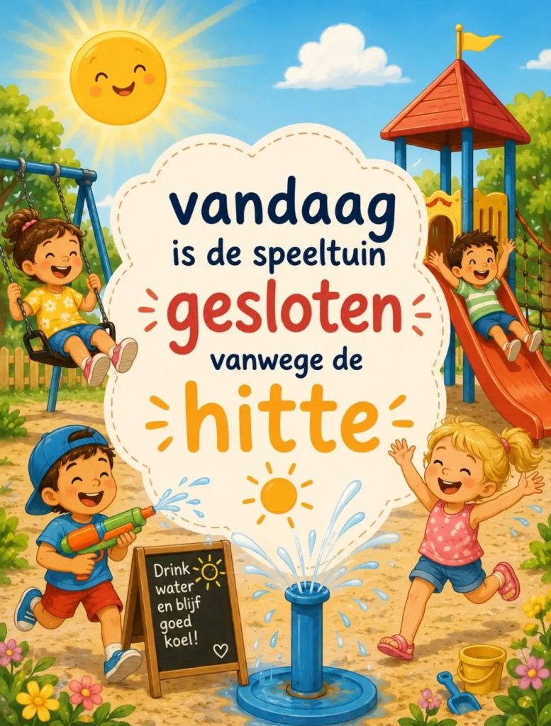 Speeltuin Prinses Irene tijdelijk gesloten