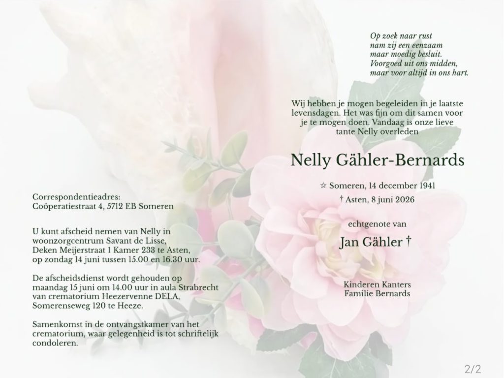 Nelly Gähler-Bernards