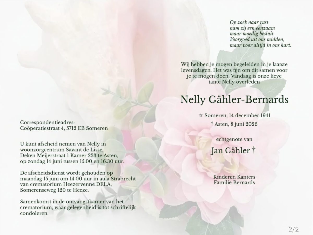 Nelly Gähler-Bernards
