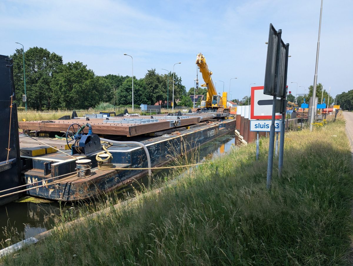 Werkzaamheden Sluis 13 verwacht rond 15 juli gereed
