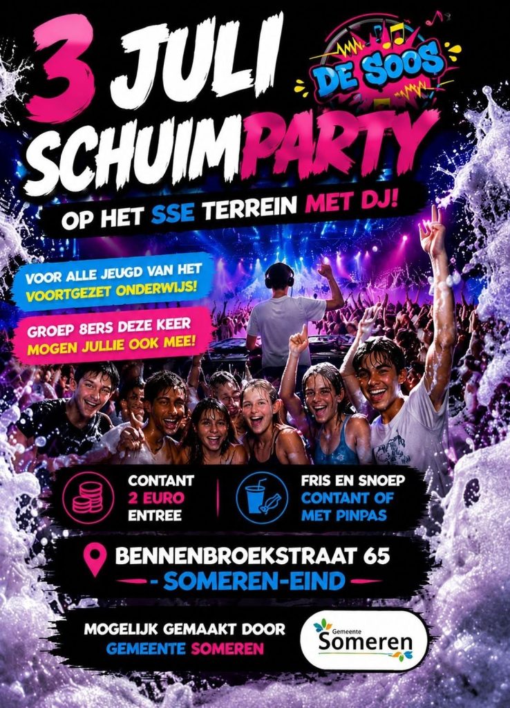 Schuimparty De Soos