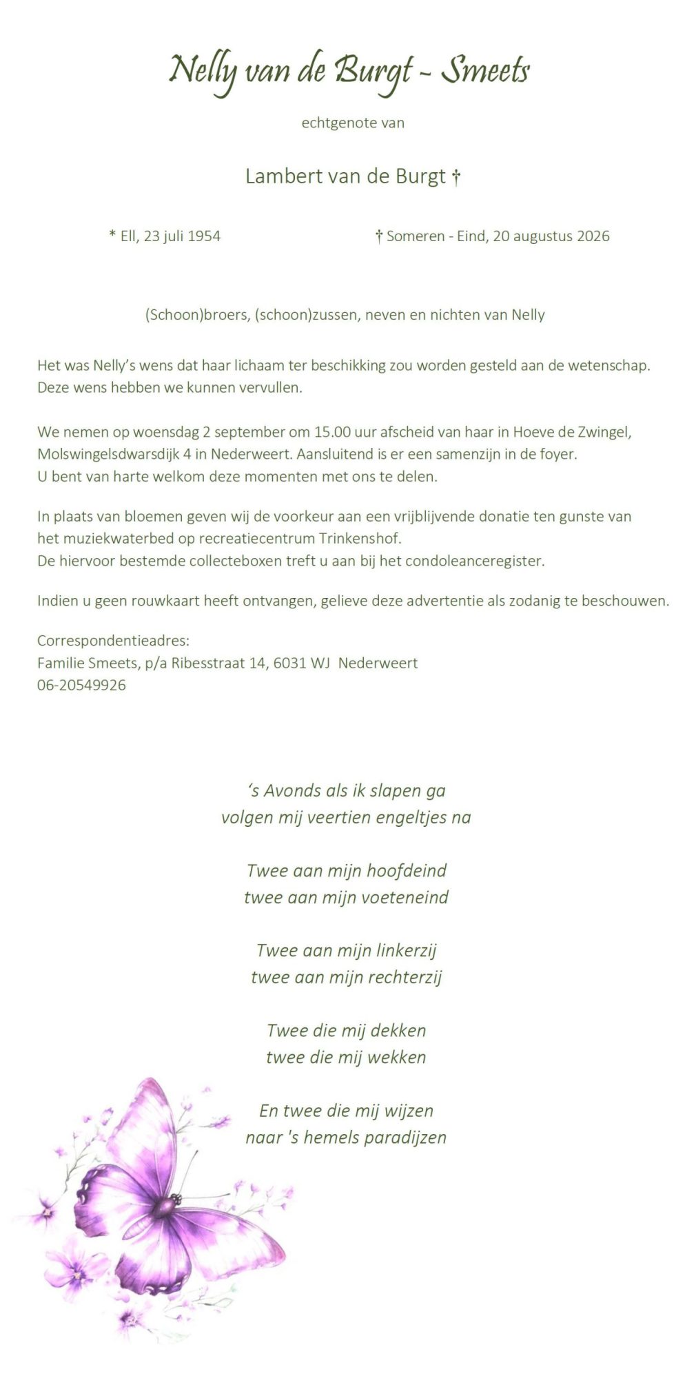 Nelly van de Burgt – Smeets