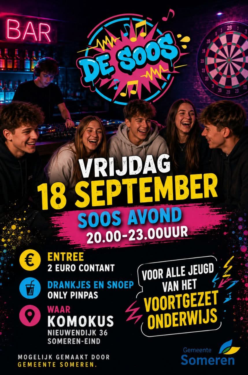 Soos-avond in Someren-Eind!