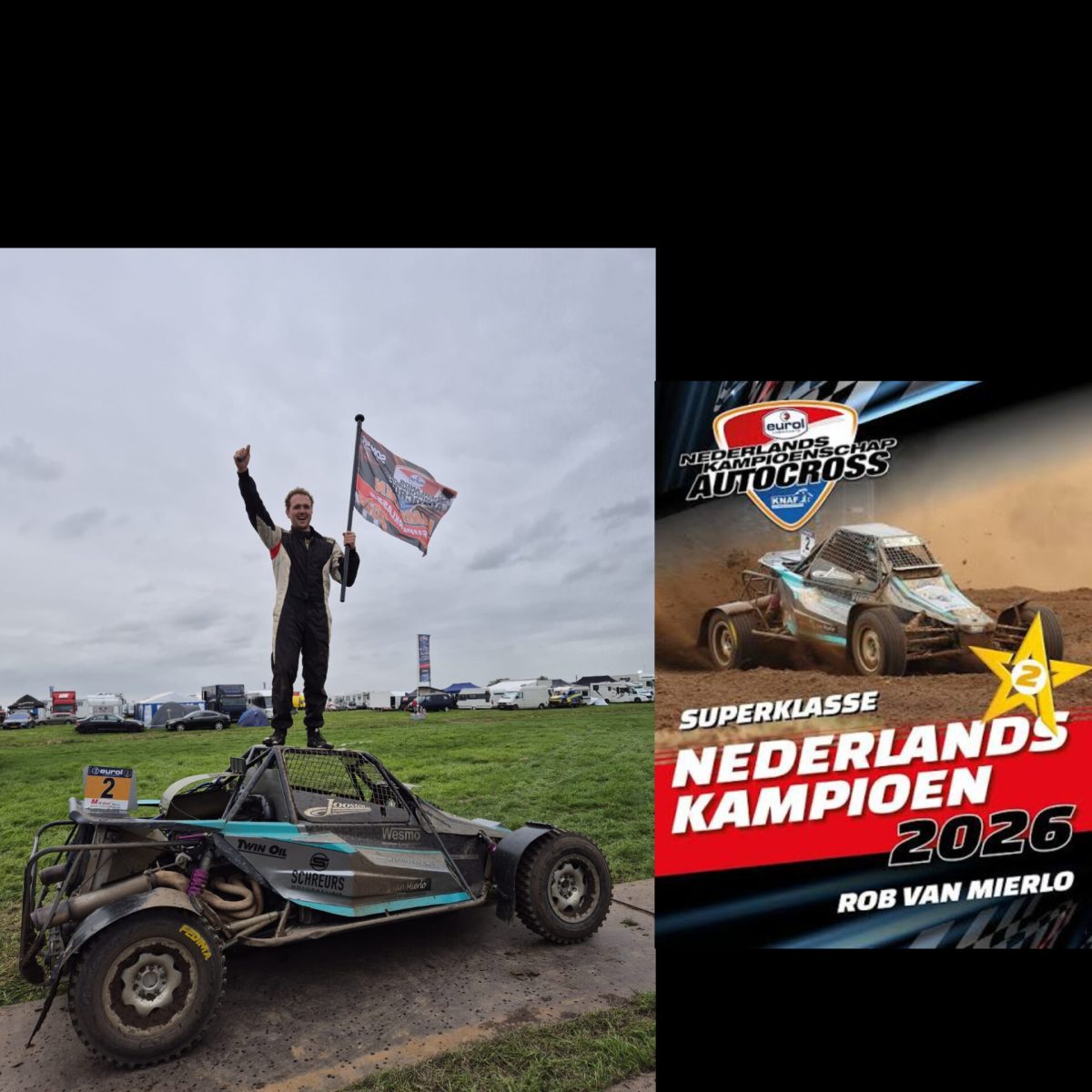 Rob van Mierlo pakt Nederlands titel bij laatste cross